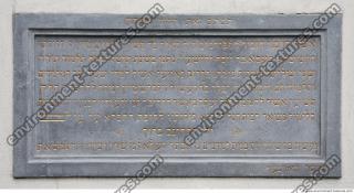 Photo Texture of Memorial Plaque 0006